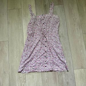 Tommy Hilfiger 100% cotton mini cottagecore floral dress cinched‎ waist size m